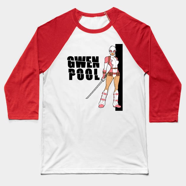 Gwenpool (Kill Bill) Baseball T-Shirt by finnyproductions